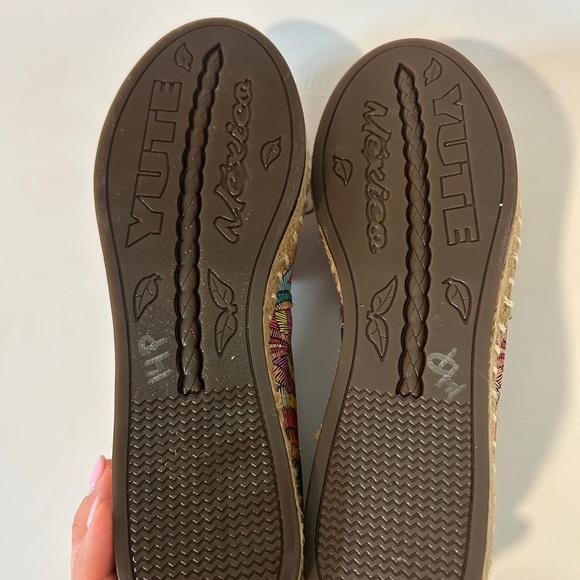 Marie Lala Multicolor Vibrant Slip-On Platform Espadrilles Shoes - Picture 6 of 6